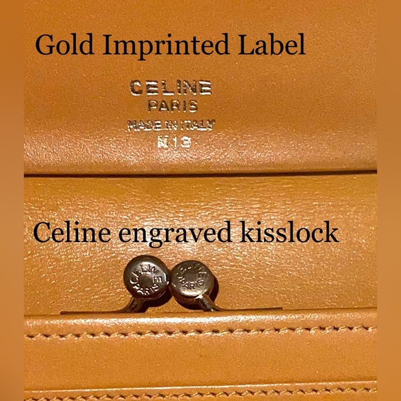 Celine Triomphe Wallet Womens Billfold Bi-fold Change Purse ID Holder Checkbook - Picture 7 of 16